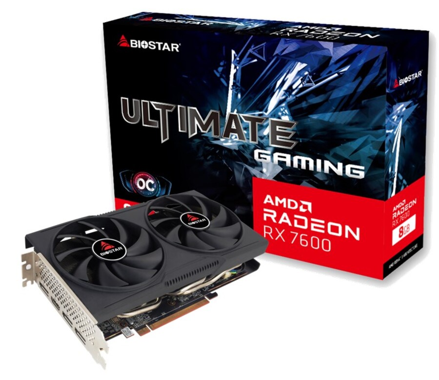 ვიდეო ბარათი Biostar Radeon RX7600 OC (VA76S6RM81 (OVER CLOCK)) | 8GB GDDR6, 128bit with 3 Display port2.1 / HDMI®2.1 output
