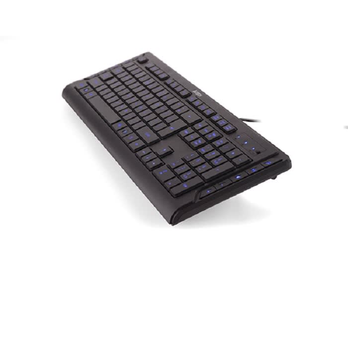კლავიატურა A4Tech-KD-600L, X-SLIM LED LIGHTING KEYBOARD USB BLUE LIGHT US+RUSSIAN