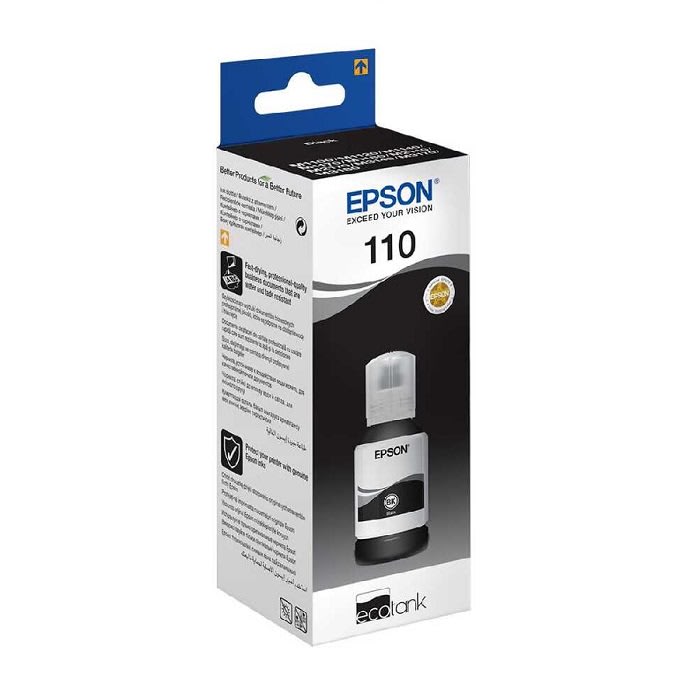 მელანი EPSON EcoTank 110  MX1XX Series Black Bottle XL (C13T03P14A)