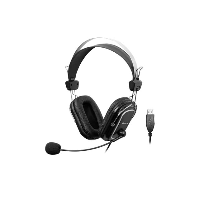 ყურსასმენი A4Tech HU-50 Headset USB Black