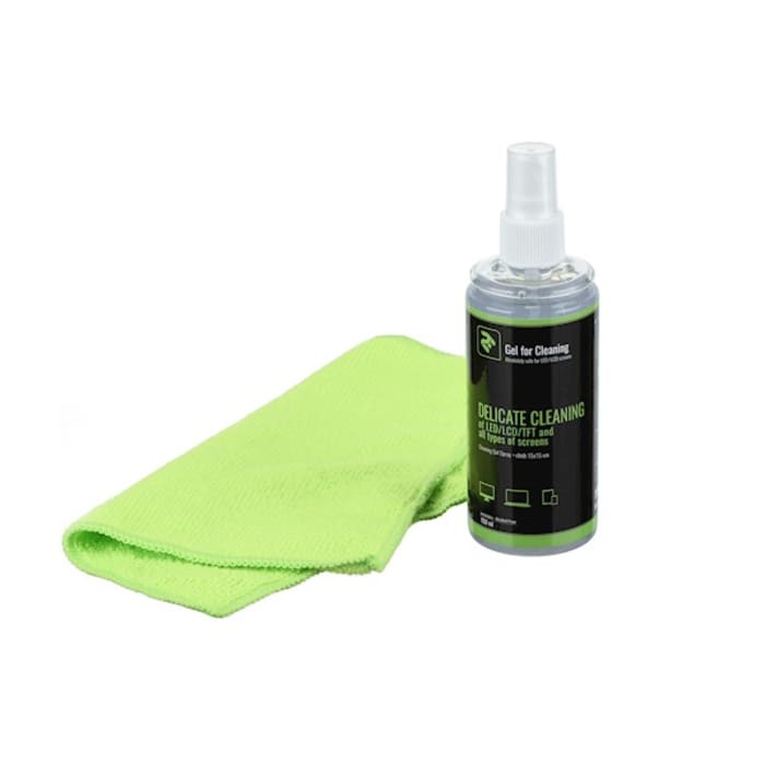 ეკრანის საწმენდი 2E Cleaning kit  150ml Liquid for LED / LCD + cloth 15X15 cm.