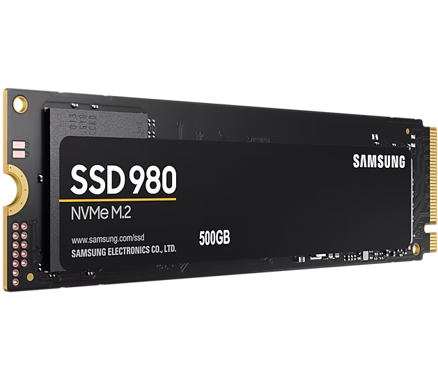 SSD დისკი 500Gb Samsung 980 (MZ-V8V500BW) internal SSD, M.2, 500 GB, PCI-E x4, read: 3100 MB/s, write: 2600 MB/s, TLC