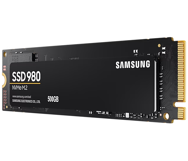 SSD დისკი 500Gb Samsung 980 (MZ-V8V500BW) internal SSD, M.2, 500 GB, PCI-E x4, read: 3100 MB/s, write: 2600 MB/s, TLC