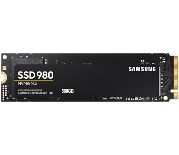 SSD დისკი 500Gb Samsung 980 (MZ-V8V500BW) internal SSD, M.2, 500 GB, PCI-E x4, read: 3100 MB/s, write: 2600 MB/s, TLC