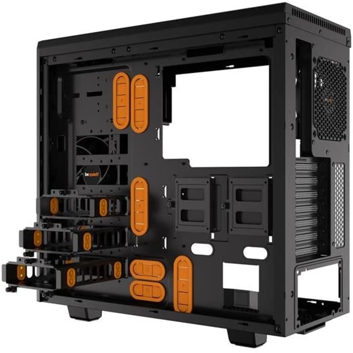 კომპიუტერის ქეისი BGW20 be quiet! PURE BASE 600 Orange rev.2, W/O PSU, ATX ,  2xUSB3.2, 7xExp Slot, 12x2.5", 5x3.5", 2x5.25"