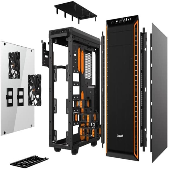 კომპიუტერის ქეისი BGW20 be quiet! PURE BASE 600 Orange rev.2, W/O PSU, ATX ,  2xUSB3.2, 7xExp Slot, 12x2.5", 5x3.5", 2x5.25"