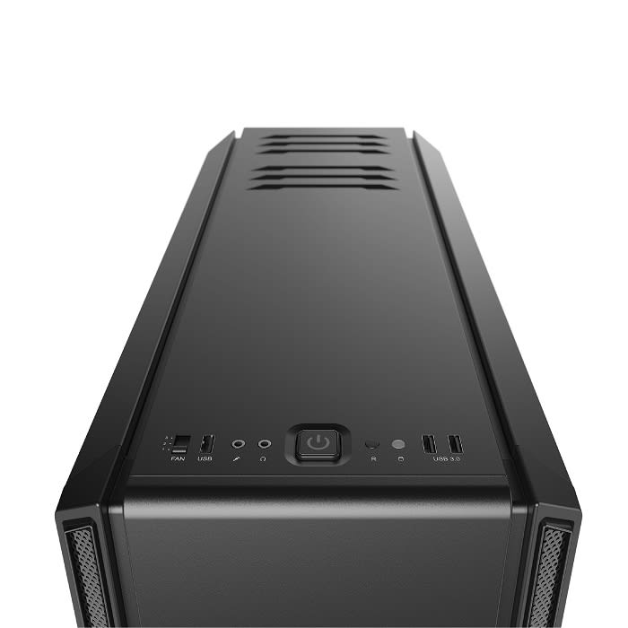 კომპიუტერის ქეისი be quiet! SILENT BASE 601 Window Orange, W/O PSU, E-ATX, Black (BGW25)