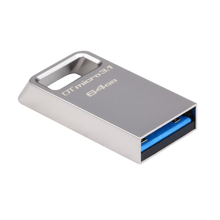 USB ფლეშ მეხსიერება Kingston, 64GB, Type-A, DTMicro USB 3.1/3.0 (DTMC3/64GB)