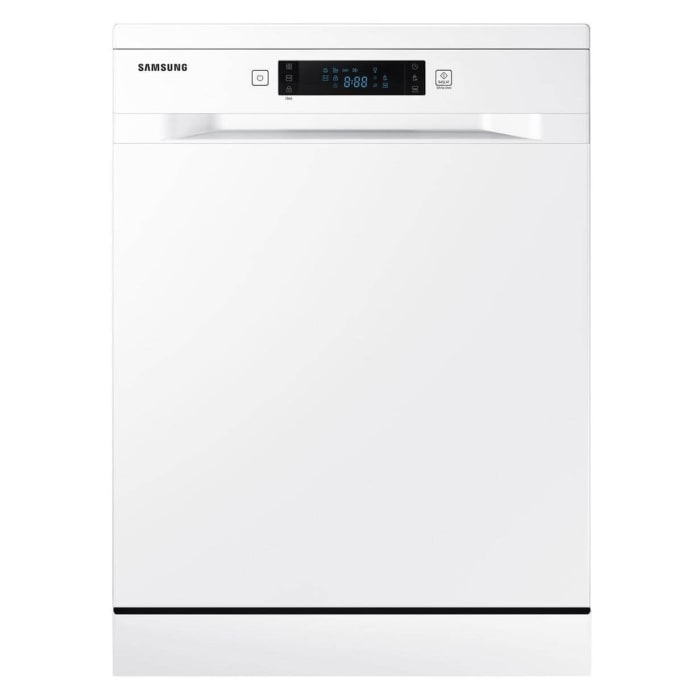 ჭურჭლის სარეცხი მანქანა  Samsung DW60M5052FW/TR 85/60/60, 13 P/S, White, Wash A, Dry A, Energy Class A+, DCB 48, Programs 5, Aqua stop Yes, Display Yes, Water Per Cycle 12 L