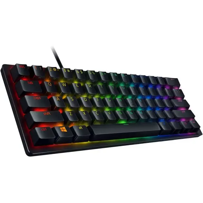 კლავიატურა (RZ03-03390200-R3M1) Razer Huntsman Mini 60% Gaming Keyboard with Razer™ Optical Switch  Red Switch USB US RGB, Black