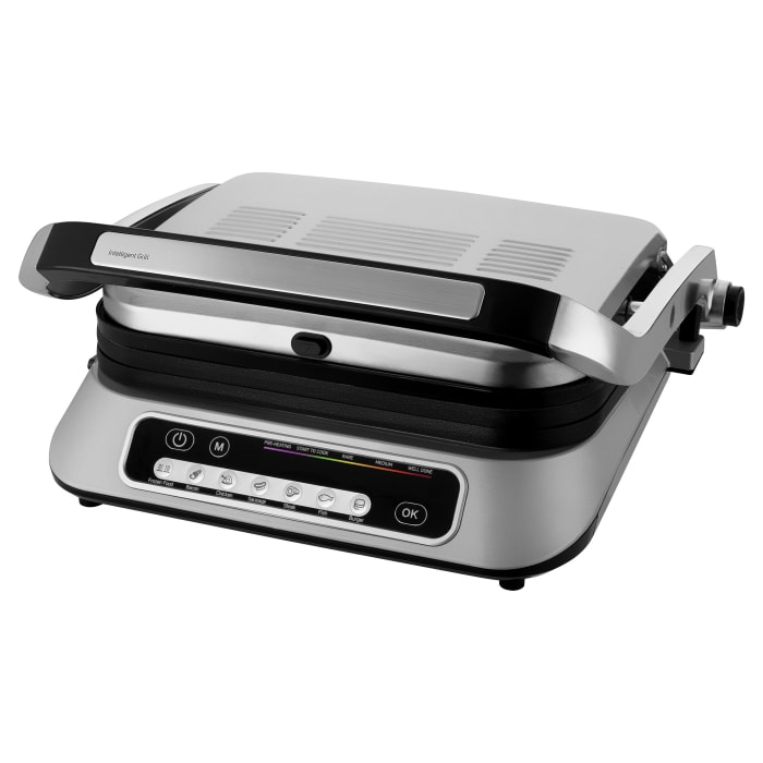 ელექტრო გრილი  Sencor SBG 6031SS Non-stick grill plates, open 90° / open 180°, 30 × 25 cm, 314 x 235 x 135 Power input 1000 W