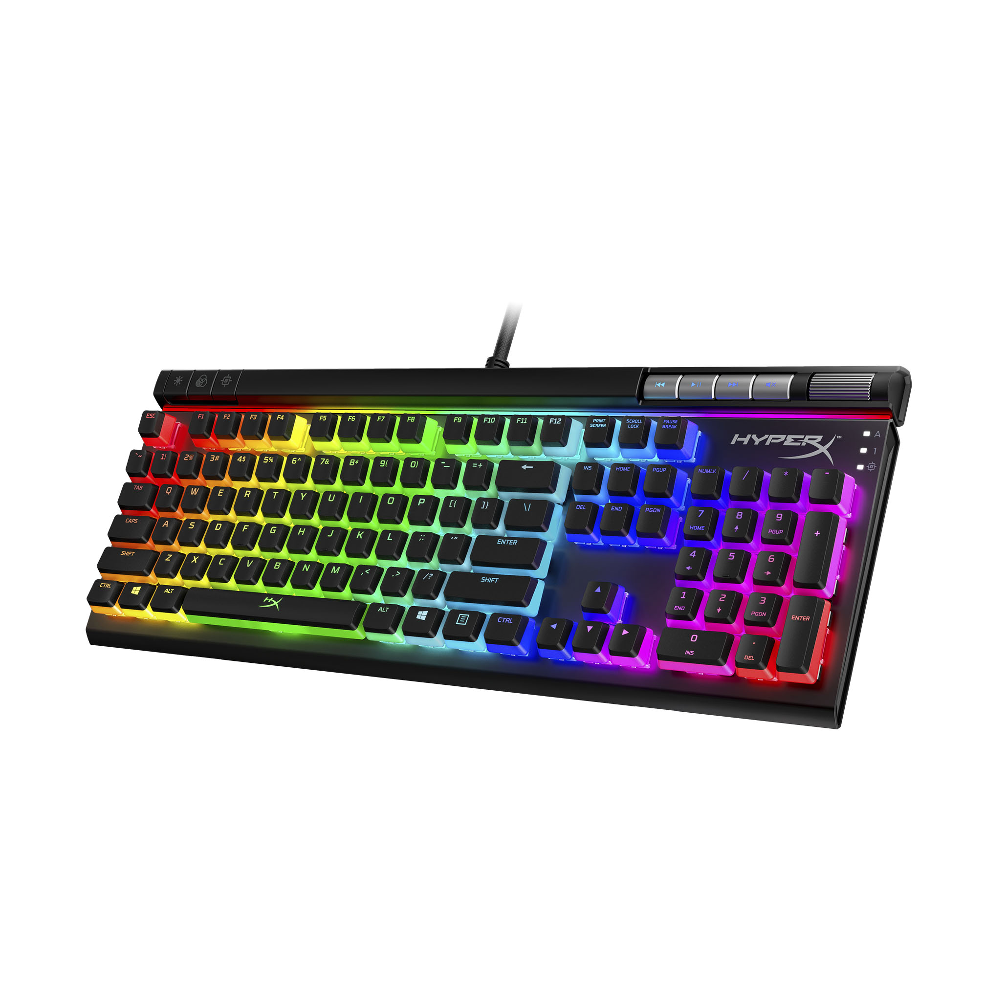 მექანიუკური კლავიატურა Mechanical Keyboard Gaming  <HKBE2X-1X-RU/G>   <4P5N3AX#ACB>    HyperX Alloy Elite 2 – Mechanical Gaming Keyboard, HX Red-RU 