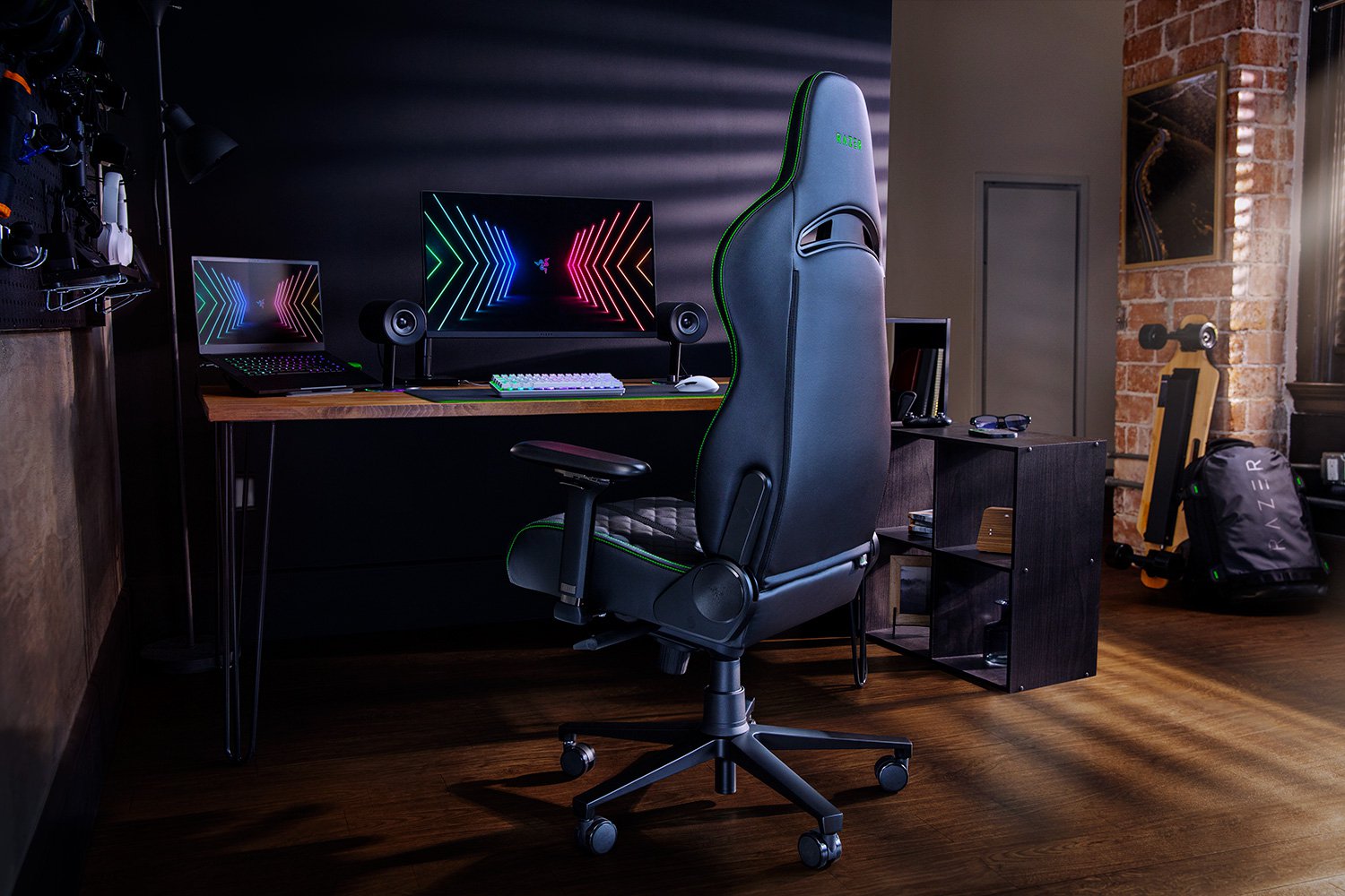სავარძელი RAZER Gaming chair Enki Black/Green