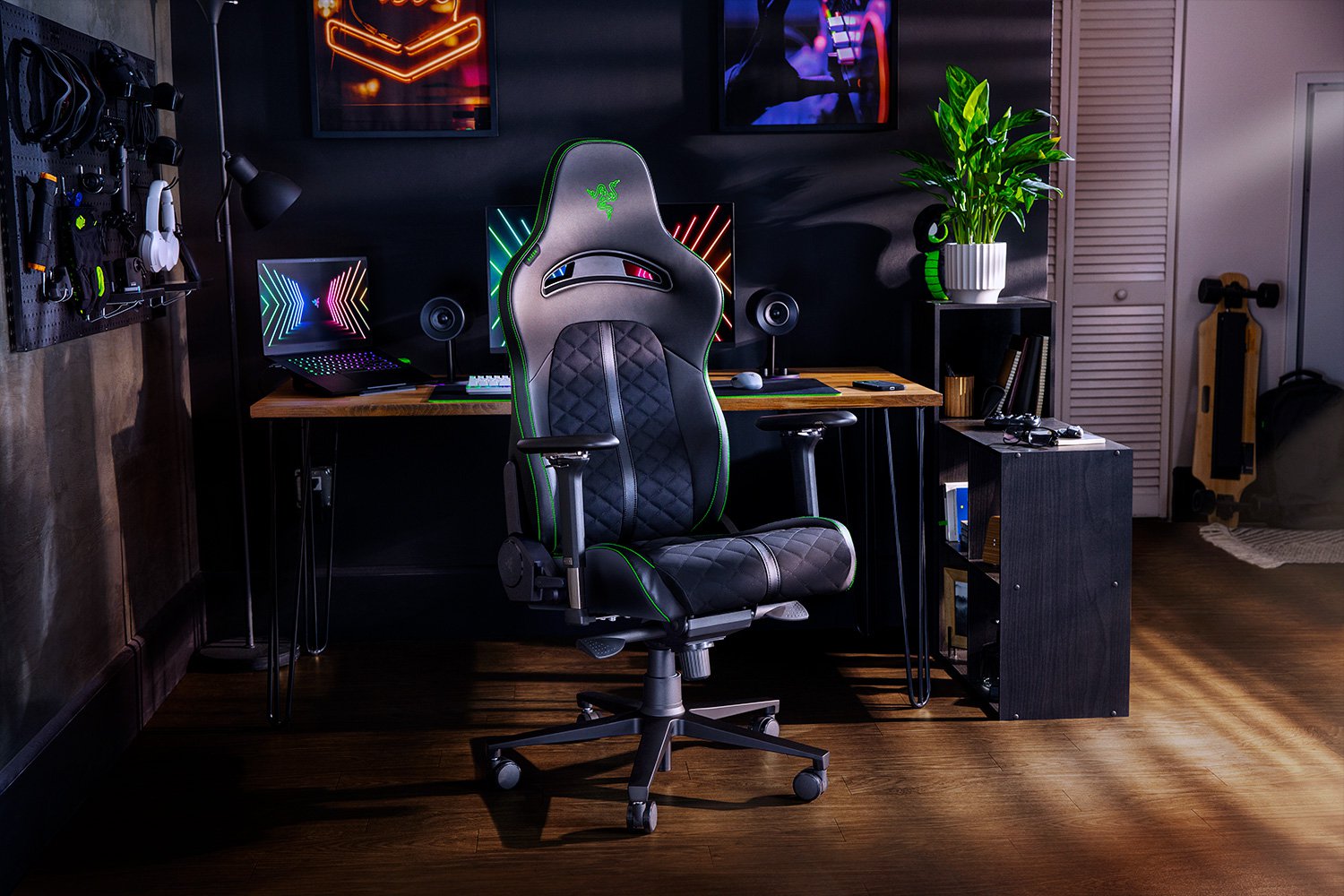 სავარძელი RAZER Gaming chair Enki Black/Green