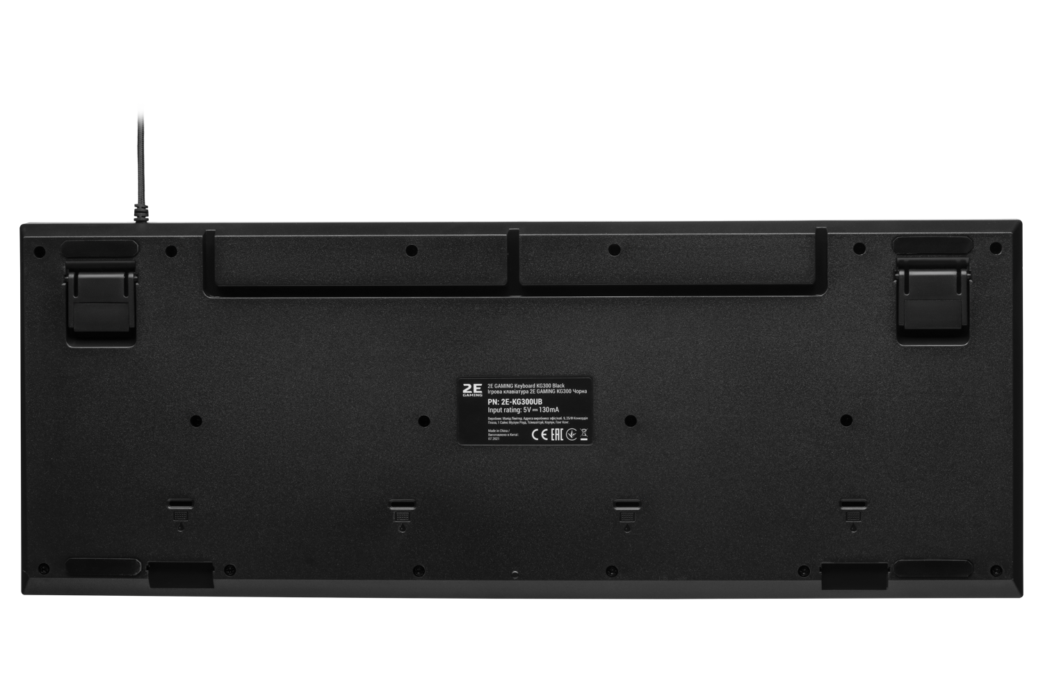 კლავიატურა ( KG300 LED )  2E GAMING Keyboard KG300 LED USB Black Ukr