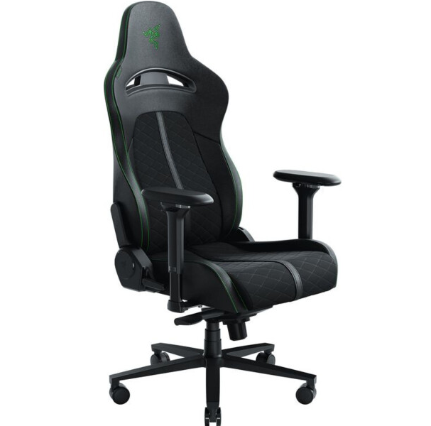 სათამაშო სავარძელი/ სათამაშო სკამი Razer  Gaming Chair Razer Enki (RZ38-03720100-R3G1) Black / Green,  RECOMMENDED WEIGHT < 136 kg