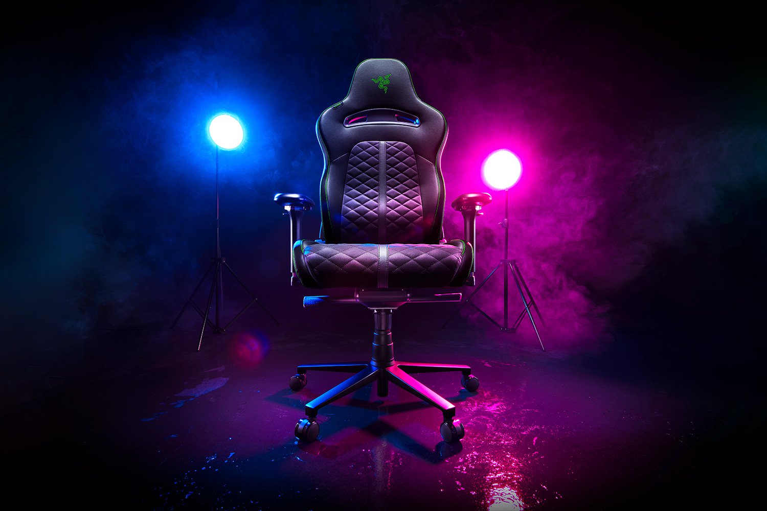 სათამაშო სავარძელი/ სათამაშო სკამი Razer  Gaming Chair Enki X (RZ38-03880100-R3G1)-Black/Green