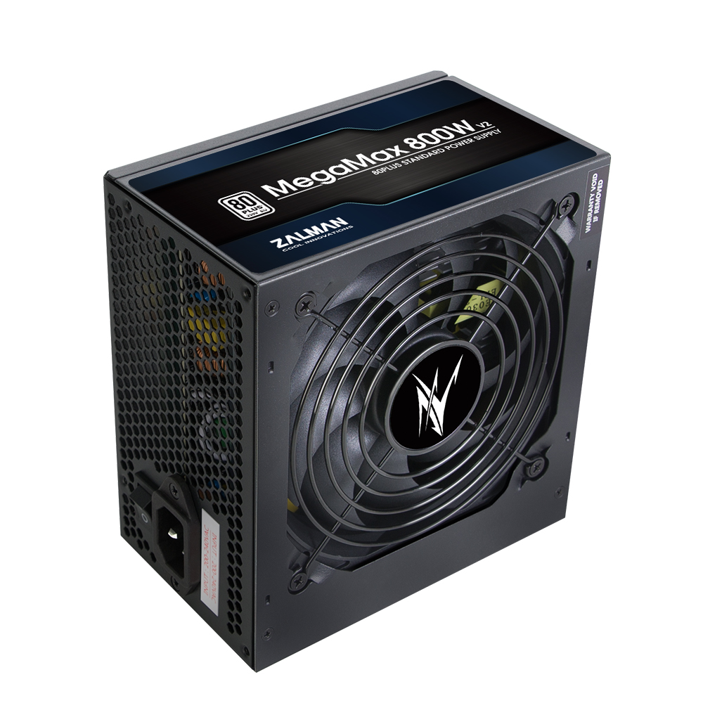 კვების ბლოკი Zalman Power supply MegaMax 800-TXII (800W), 200-240 VAC,87%, 80+,aPFC,120mm,MB24,CPU(4+4,8),8xSATA,4xPCIe,4xMOLEX,1xFDD, OPP,OVP,UVP,SCP