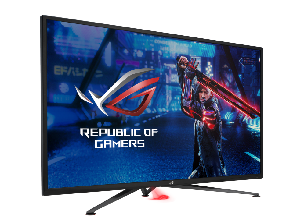 Gaming მონიტორი  Asus ROG Strix XG438QR 43 Curved VA, 3840x2160, 16:9,  4ms 120Hz, 178°/178°, 600cd/㎡, 4000:1, 1073.7M (10 bit) 1xDP,3xHDMI, 3xUSB 3.2, SPK 10Wx2, Audio, 3Yr