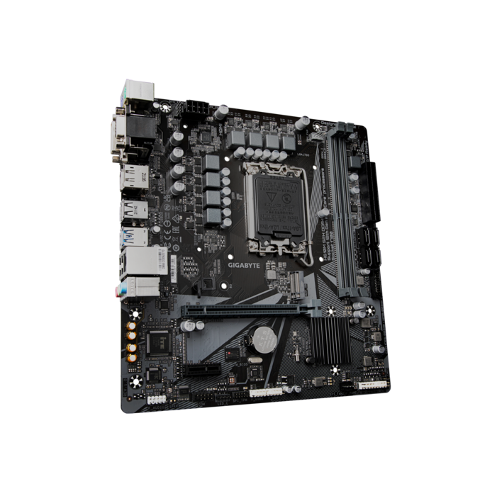 დედადაფა GIGABYTE Motherboard H610M S2H DDR4 s1700 H610 2xDDR4 M.2 HDMI-VGA-DVI-DP mATX