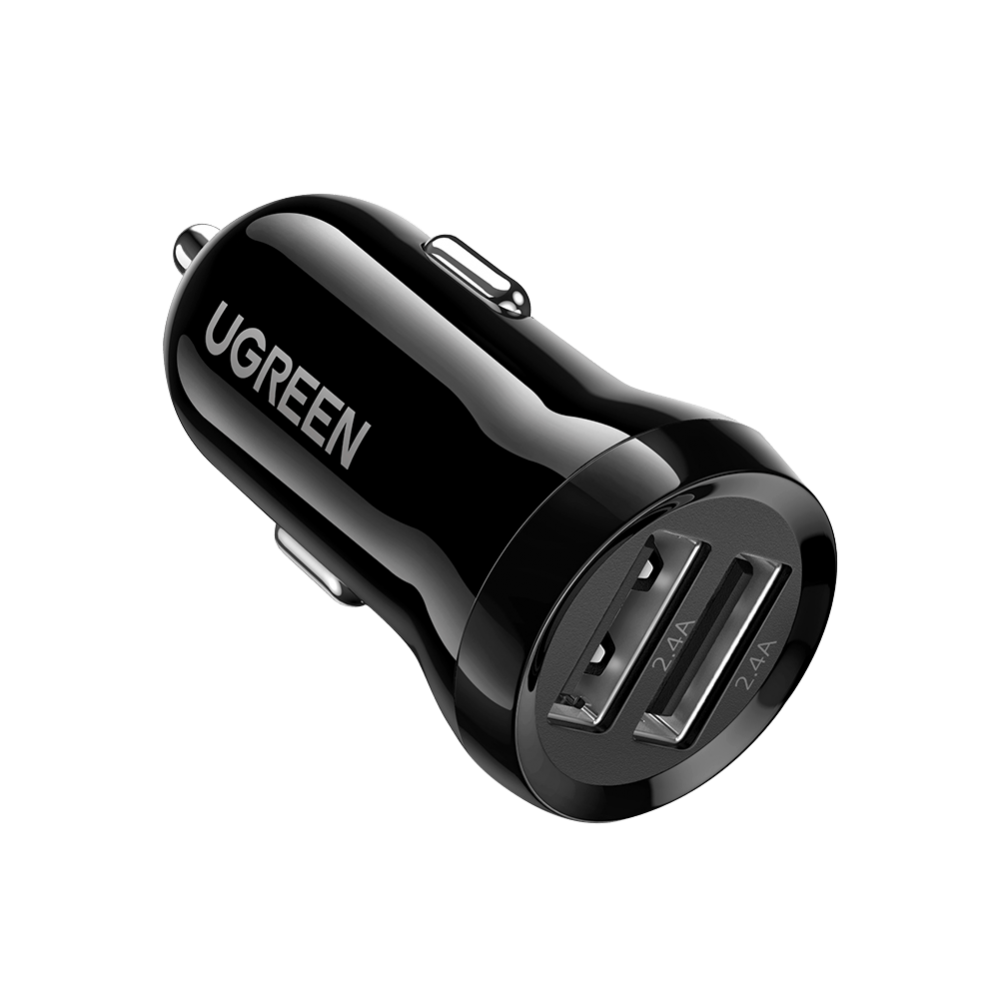 მანქანის USB დამტენი UGREEN EDO18 (50875) Dual USB Car Charger 4.8A