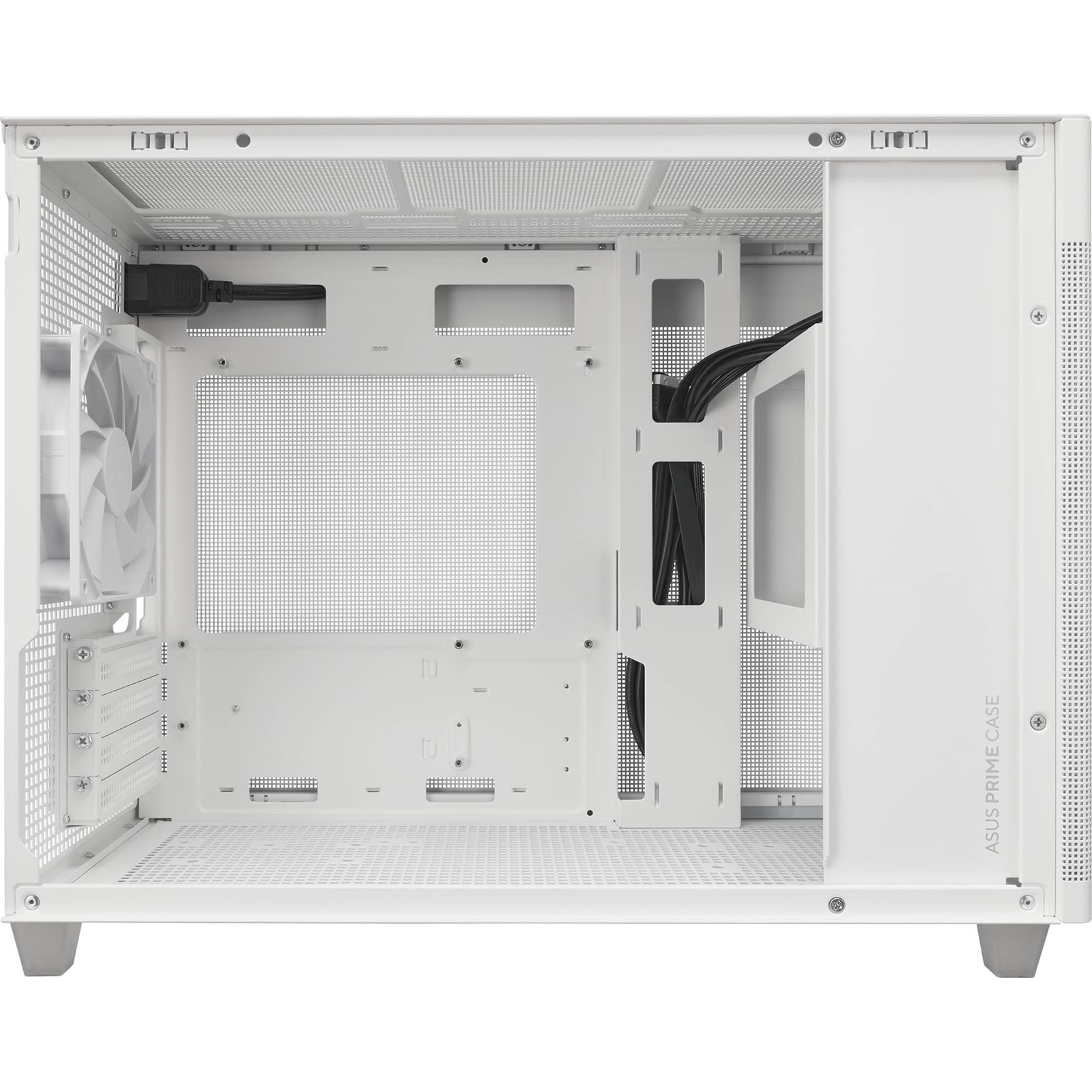 კომპიუტერის ქეისი AP201 ASUS PRIME CASE MESH WHITE EDITION