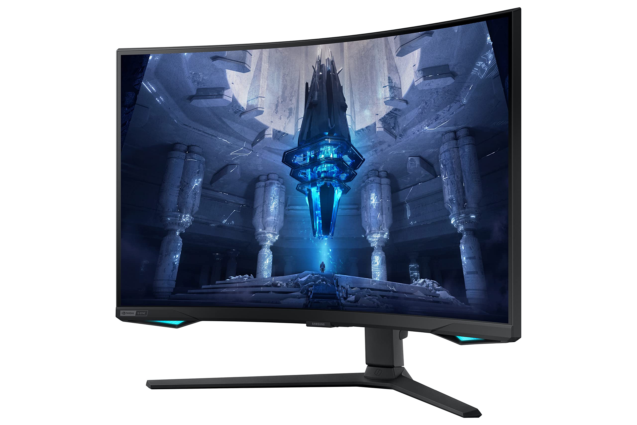 მონიტორი Samsung 32 Odyssey Neo G7 LS32BG752NIXCI Gaming Monitor UHD 3840x2160, Curved 1000R,  VA, 165Hz, 16:9, 300 cd/m2, 100:1, 1 ms, DP, 2xHDMI 2.2v, 100x100, 2YrW