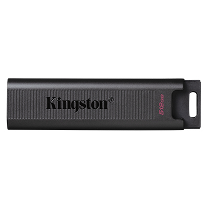 USB ფლეშ მეხსიერება  256GB/ Kingston DataTraveler Max 512GB USB 3.2 Gen 2 Type-C Black (DTMAX/512GB)