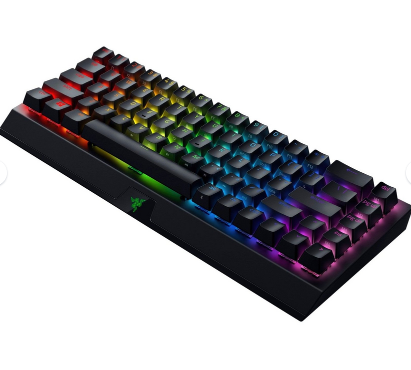 გეიმინგ კლავიატურა Razer Gaming Keyboard BlackWidow V3 Mini HyperSpeed Green Switch WL/BT/USB RU RGB, Black RZ03-03891600-R3R1
