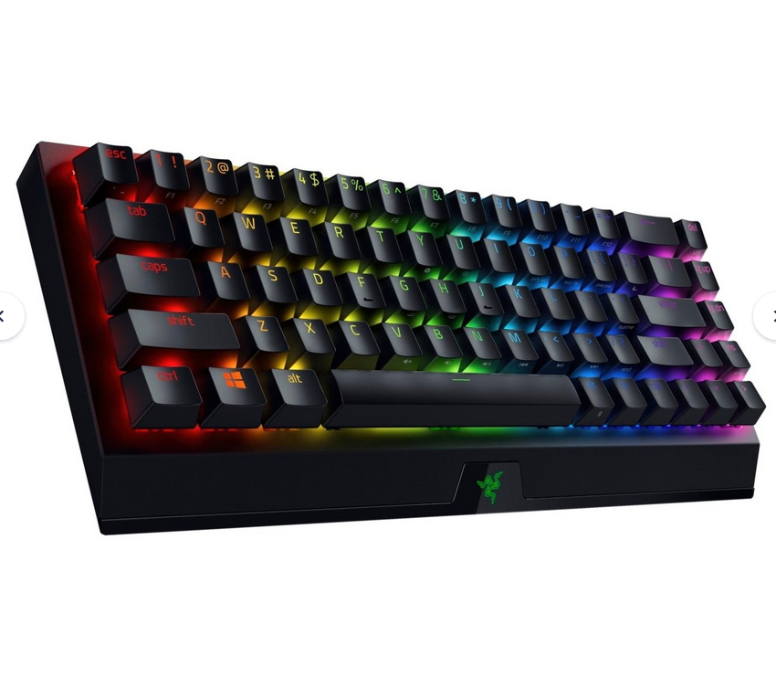 გეიმინგ კლავიატურა Razer Gaming Keyboard BlackWidow V3 Mini HyperSpeed Green Switch WL/BT/USB RU RGB, Black RZ03-03891600-R3R1