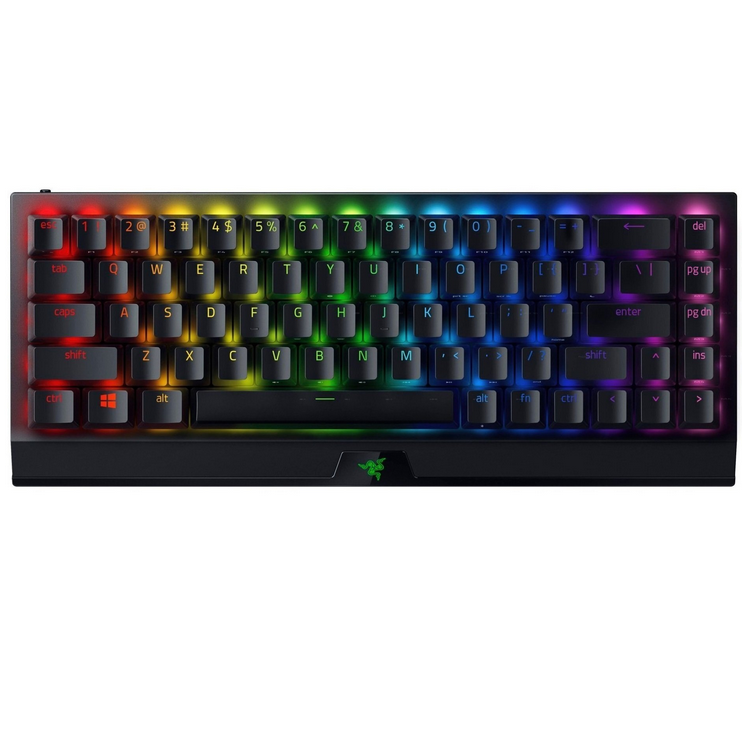 გეიმინგ კლავიატურა Razer Gaming Keyboard BlackWidow V3 Mini HyperSpeed Green Switch WL/BT/USB RU RGB, Black RZ03-03891600-R3R1