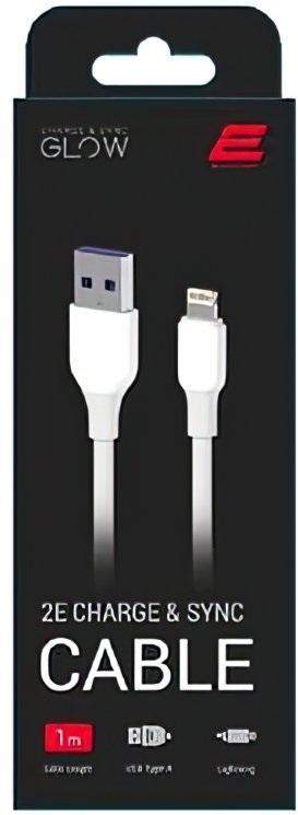 Lightning  კაბელი 2E Cable USB-A - Lightning Glow 1m White
