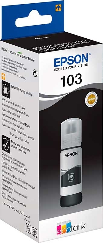 მელანი INK - Epson 103 EcoTank (BK) L31** (C13T00S14A)