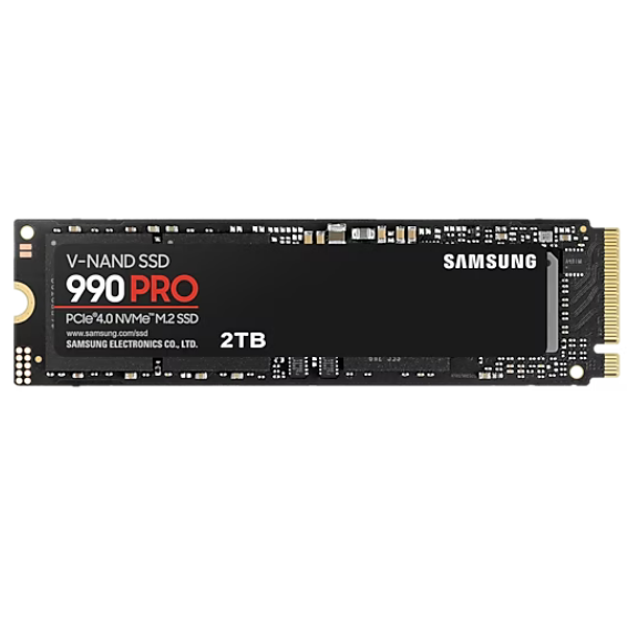 SSD დისკი  2Tb Samsung 990 PRO (MZ-V9P2T0BW) internal SSD, M.2, 2000 GB, PCI-E 4.0 x4, NVMe, read: 7450 MB/s, write: 6900 MB/s, TLC, cache - 2048 MB