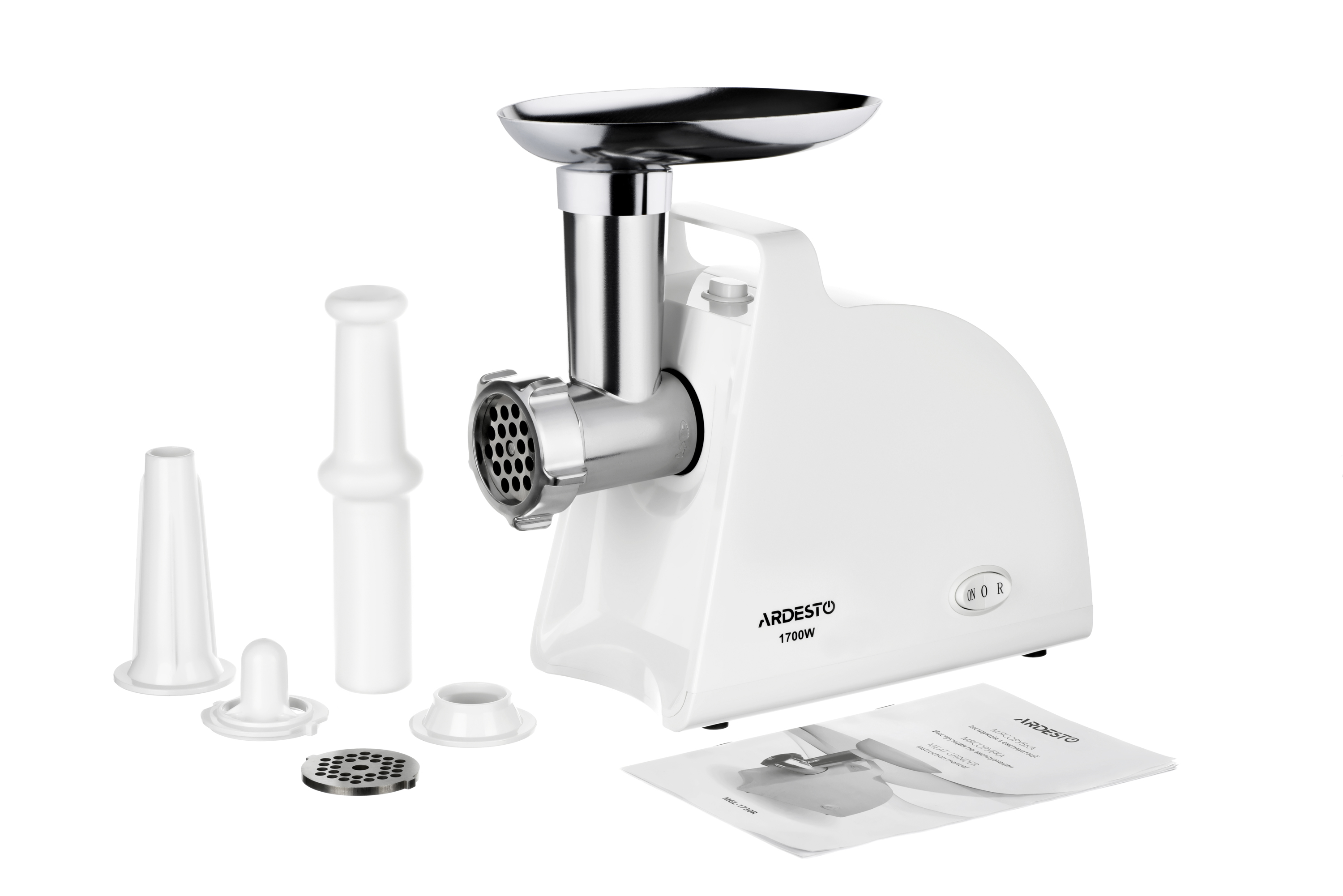 ხორცის საკეპი მანქანა ARDESTO MGL-1730R compact meat grinder with a power of 1700 W