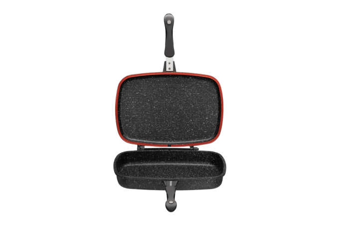 გრილი ტაფა Ardesto Double-sided grill pan Gemini Grill 36 cm, black, aluminum