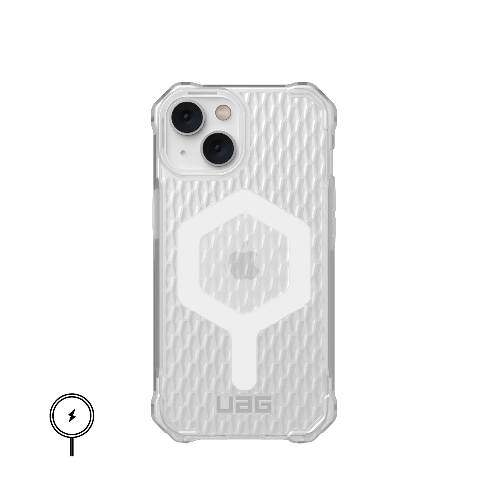 ტელეფონის ქეისი UAG iPhone Po 2022 Essential Armor Magsafe - Frosted Ice