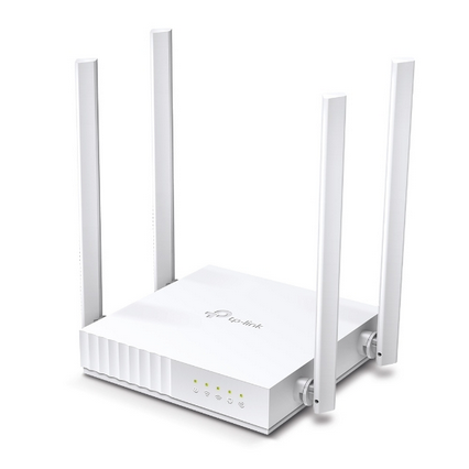 WiFi როუტერი TP-Link Archer C24 AC750 Dual-Band Wi-Fi Router 2.4 GHz/5 GHz, 4× Fixed Antennas, Router, AP, Range Extender, 1× 10/100 Mbps WAN Port,  4× 10/100 Mbps LAN Ports