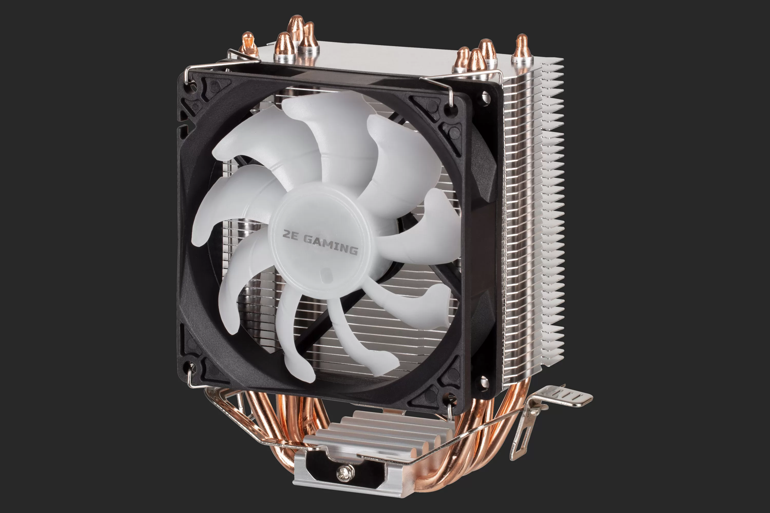ქულერი 2E GAMING CPU cooling system  AIR COOL (AC90D4-RGB) RGB,775,115X,1366,1700 FM1,FM2,AM2,AM2+,AM3,AM3+,AM4, 90mm,2510-4pin, TDP 130W