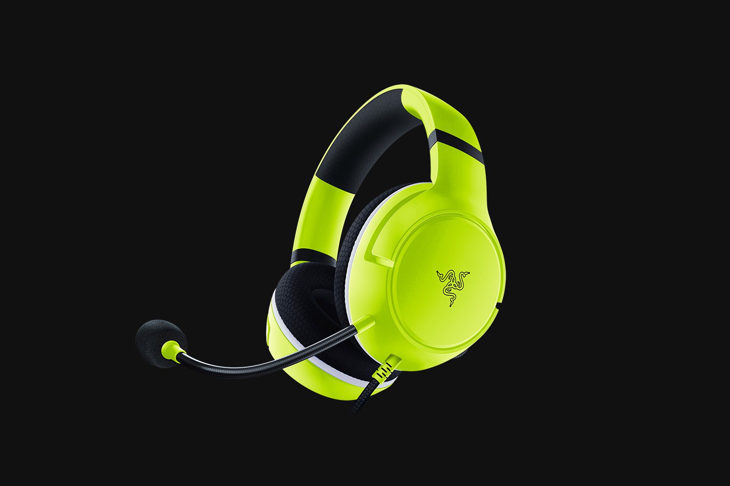 ყურსასმენი Razer RZ04-03970600-R3M1 Kaira X, for Xbox - Electric Volt Gaming Headset, Wired, 3.5mm, Green
