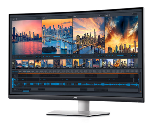მონიტორი Dell 32 Curved 4K UHD Monitor - S3221QSA - 80cm/War 3Yrs