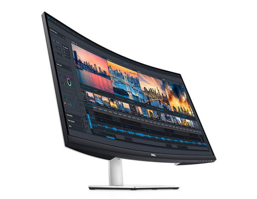 მონიტორი Dell 32 Curved 4K UHD Monitor - S3221QSA - 80cm/War 3Yrs