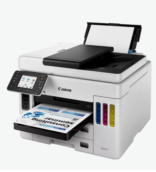 მრავალფუნქციური ჭავლური პრინტერი Canon MFP MAXIFY GX7040 4471C009AA, A4 24/15.5 ipm (Mono/Color), 600x1200dpi, Duplex,ADF, Wi-Fi, Ethernet, USB, 45K p/m