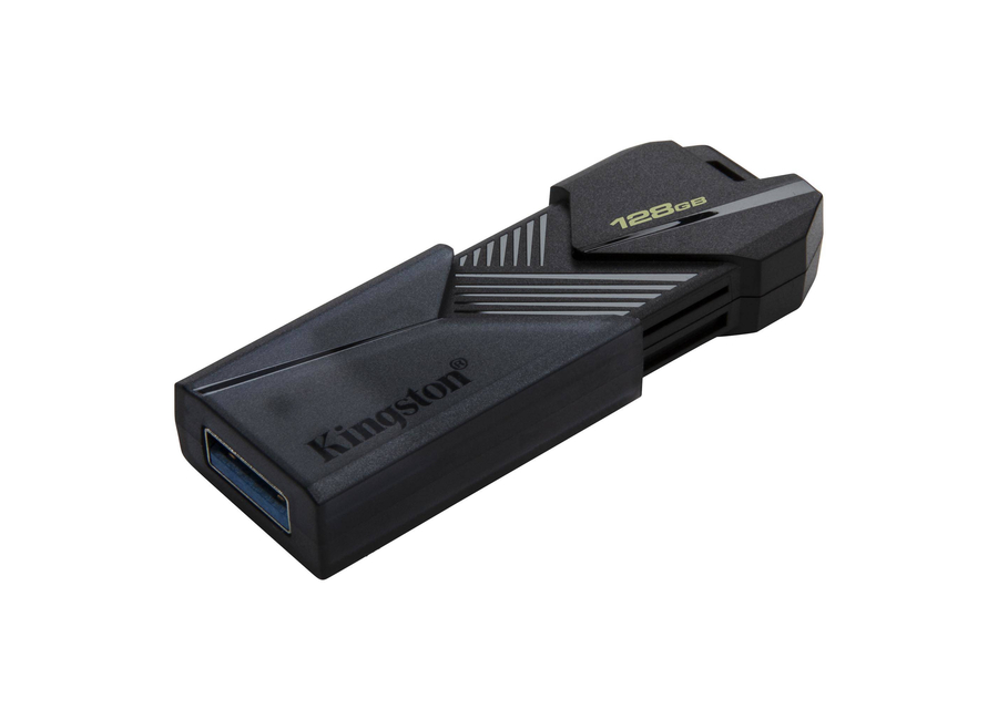 USB ფლეშ მეხსიერება  128Gb Kingston DataTraveler Exodia Onyx Black (DTXON/128GB) USB Flash, 128 GB, USB 3.2 Gen 1, retractable header