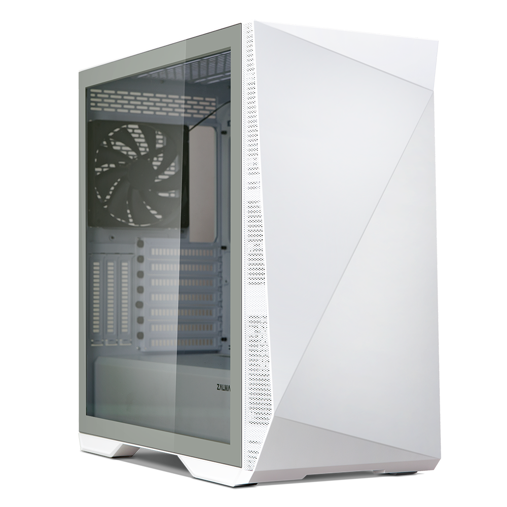 ქეისი Zalman Computer case Z9 ICEBERG WHITE, without PSU, 2xUSB3.0, 2xUSB2.0, 2x140mm Black fans, TG Side Panel, EATX, White
