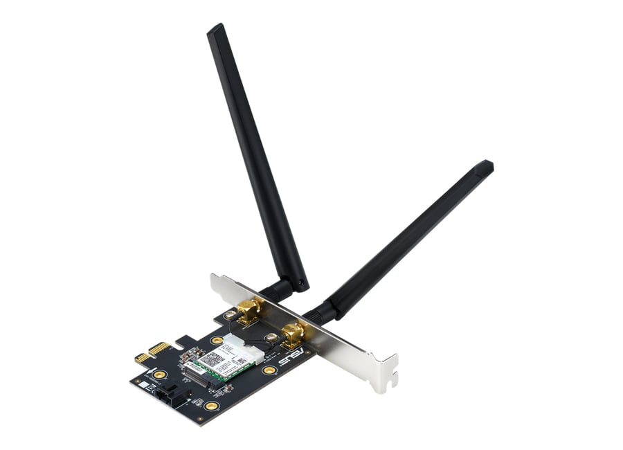 ქსელის ადაპტერი PCI Lan Adapter  ASUS PCE-AX3000  Dual Band PCI-E WiFi 6 (802.11ax) | Supporting 160MHz |  Bluetooth 5.0 | WPA3 network security | OFDMA