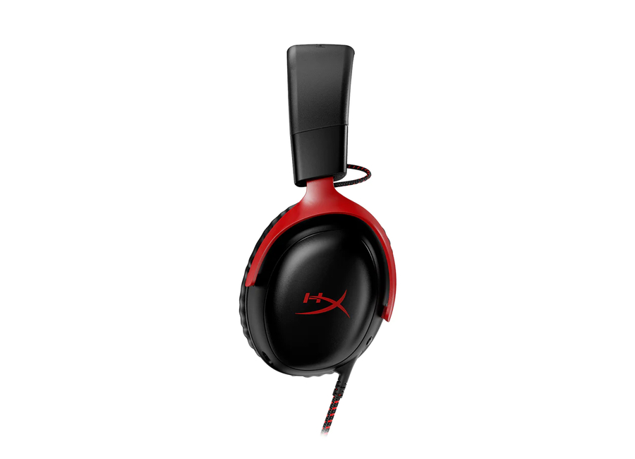 ყურსასმენი HP/ HyperX Cloud III – Wired Gaming Headset, PC, PS5, Xbox Series X|S Black/Red (727A9AA)