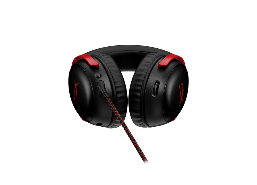 ყურსასმენი HP/ HyperX Cloud III – Wired Gaming Headset, PC, PS5, Xbox Series X|S Black/Red (727A9AA)