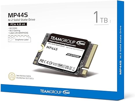 SSD დისკი TEAM M.2-2230 PCI-E Gen4x4 MP44S 1TB RETAIL | NVMe | (R/W Speed up to 5,000/3,500MB/s) | TM5FF3001T0C101
