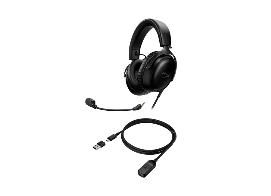 ყურსასმენი HP HyperX Cloud III | Wired Gaming Headset | PC, PS5, Xbox Series X|S | Black (727A8AA)